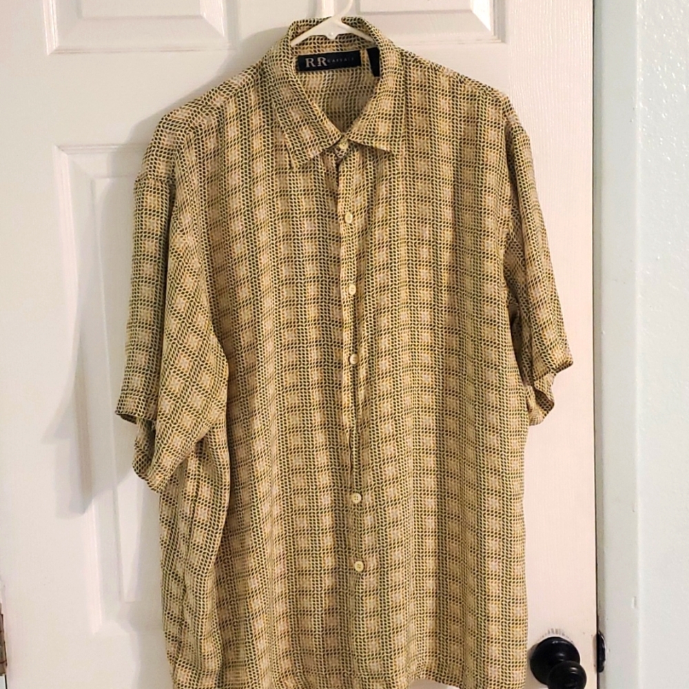 100 percent silk men's shirt